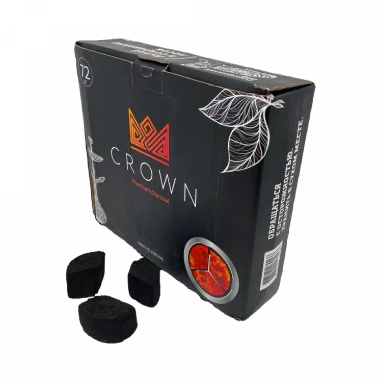 Уголь для кальяна Crown под Kaloud 72 шт